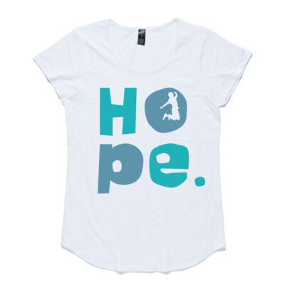 Ladies Aqua/Blue HOPE tee Ladies Aqua/Blue HOPE tee Thumbnail