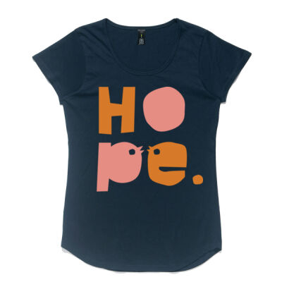 Ladies Orange/ Peach HOPE tee Ladies Orange/ Peach HOPE tee Thumbnail