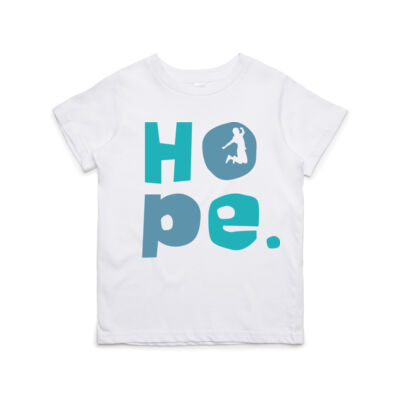 Kids Aqua/ Blue HOPE tee Kids Aqua/ Blue HOPE tee Thumbnail