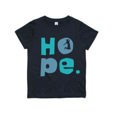 Kids Aqua/ Blue HOPE tee Kids Aqua/ Blue HOPE tee Thumbnail